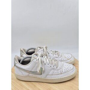 Nike Court Vision Womens  Low (CW5596-100) Sneakers Iridescent/White Size 11